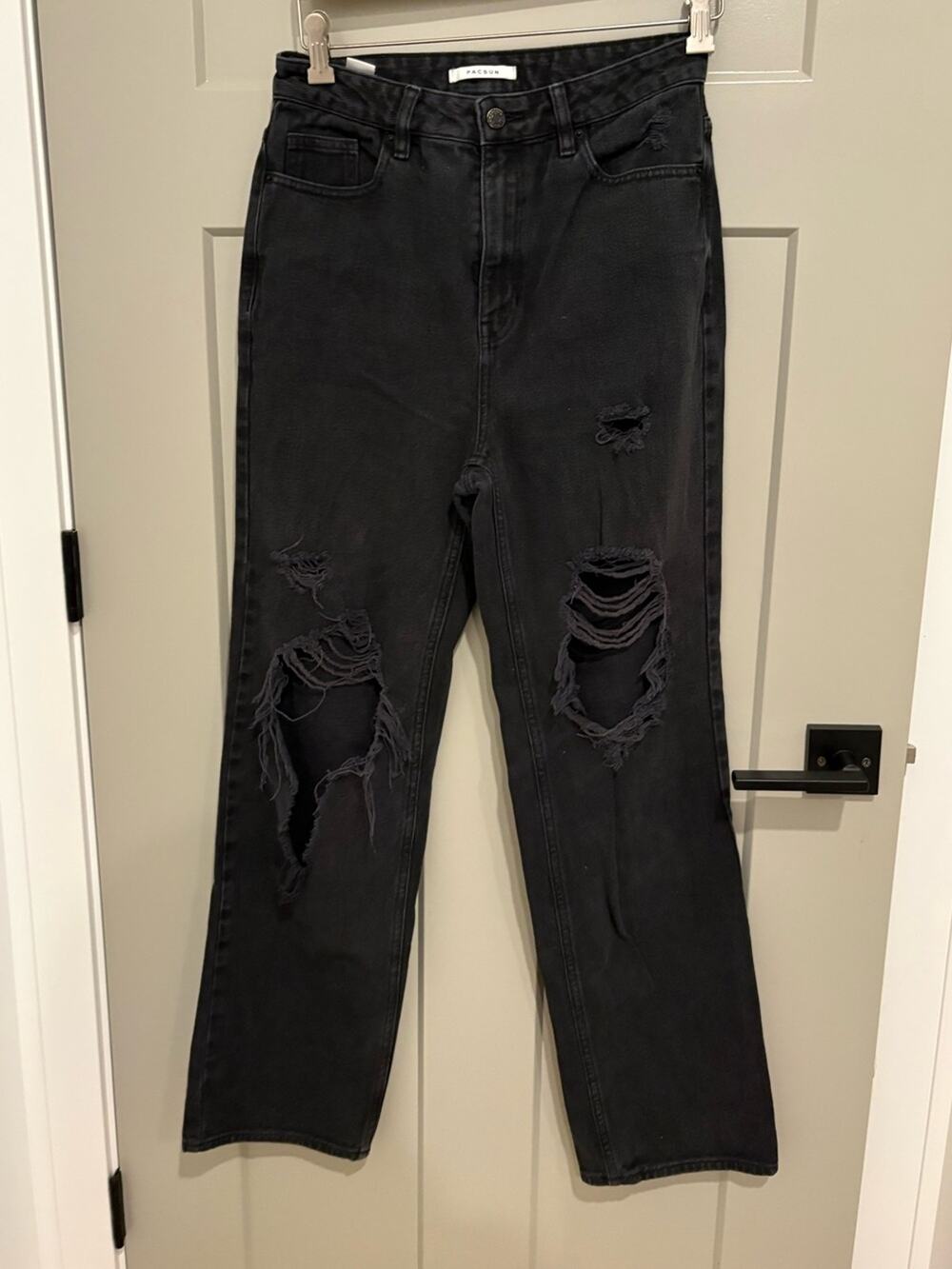 PAC Sun 90’s Black Distressed High-Rise Jeans